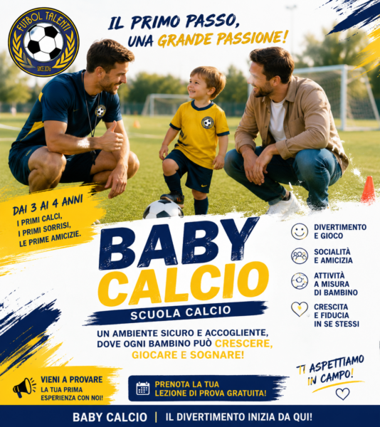 Baby calcio per bambini e bambine a Roma